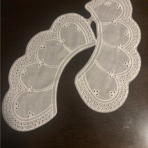 White vintage handmade , pure cotton  Embroidered Lace Collar